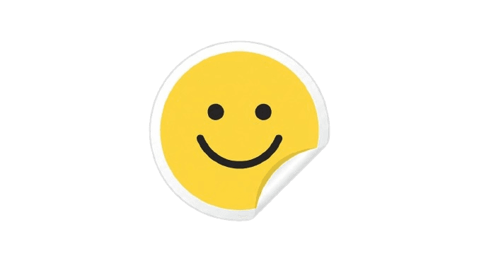 Smiley sticker